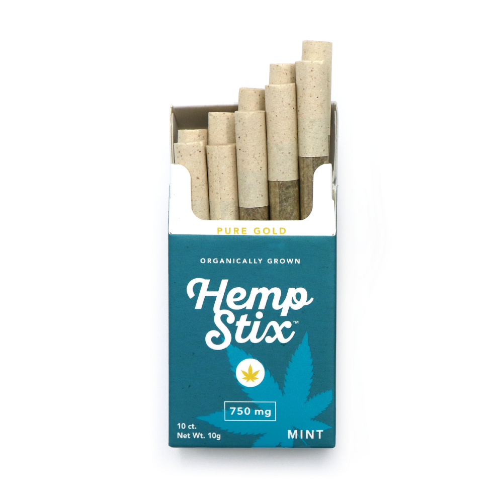 Cigarette Style Tubes - High Flow Filter, White Hemp Paper, White