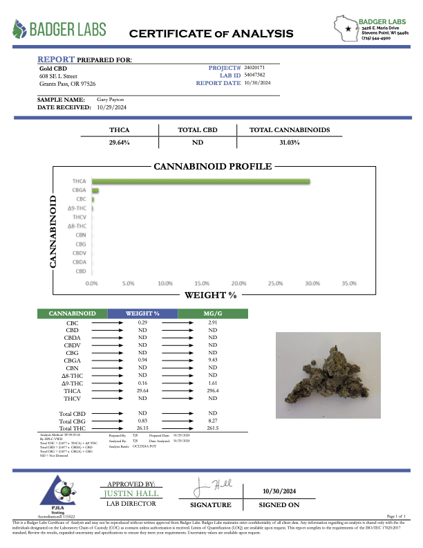 Gary Payton - THCA - TOP SHELF