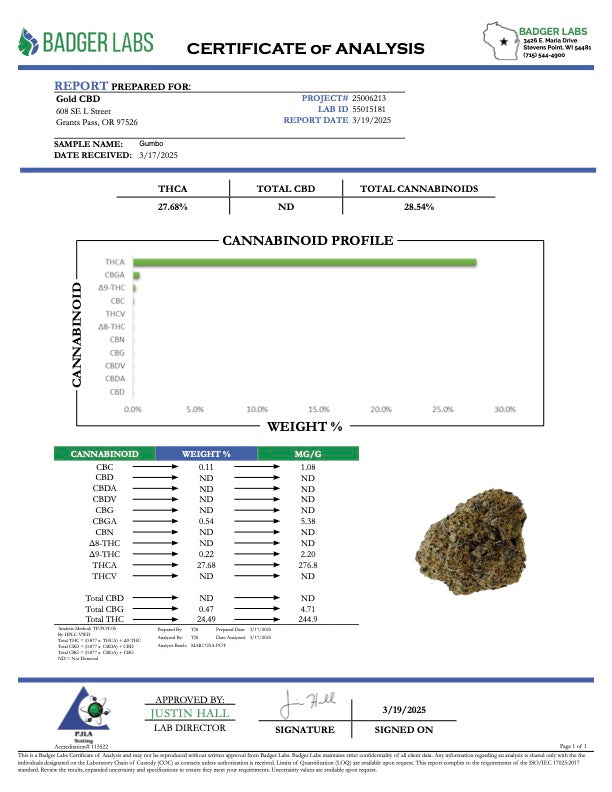 Gumbo - Cheap THCa 1/2 Ounces  - Exotic - LIL TREES