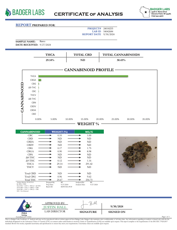 Runtz - THCA - AA INDOOR - BUDS