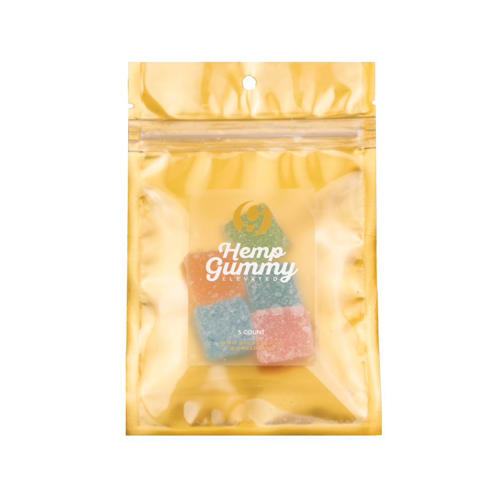 50mg Delta 8 THC Hemp Gummy Elevated 5 Count Bag